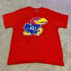 Kansas Jayhawks MV Sport Big Jayhawk Logo size Large Red